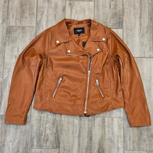 Torrid Faux Leather Asymmetrical Moto Jacket Womens 1X NEW Biker - Picture 4 of 13